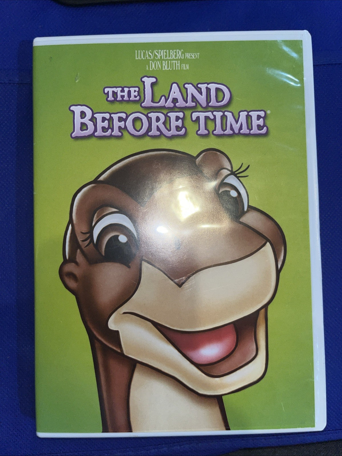 The Land Before Time (DVD, 1988) Tested. Screenprint Worn