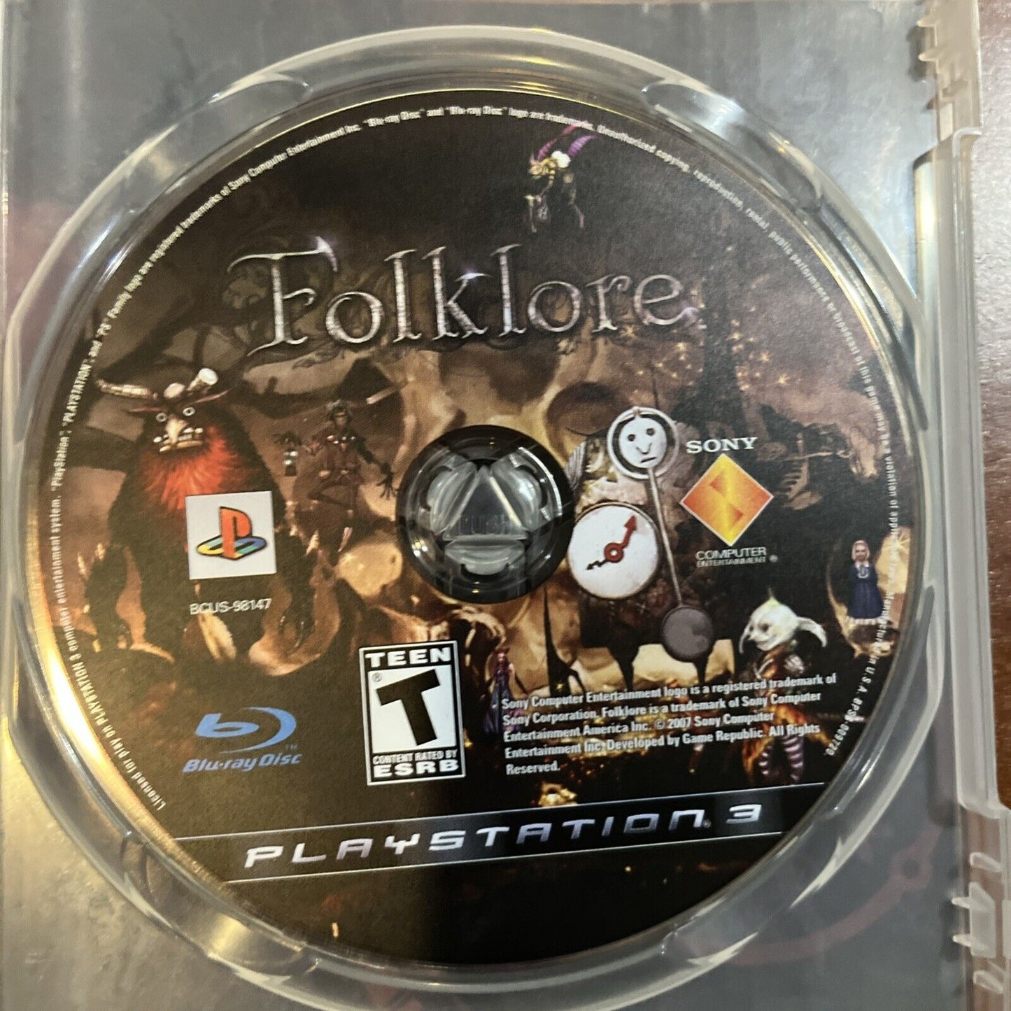 Folklore - Sony PlayStation 3 - TESTED. NO SCRATCHES. DAMAGED ARTWORK. NEW CASE.