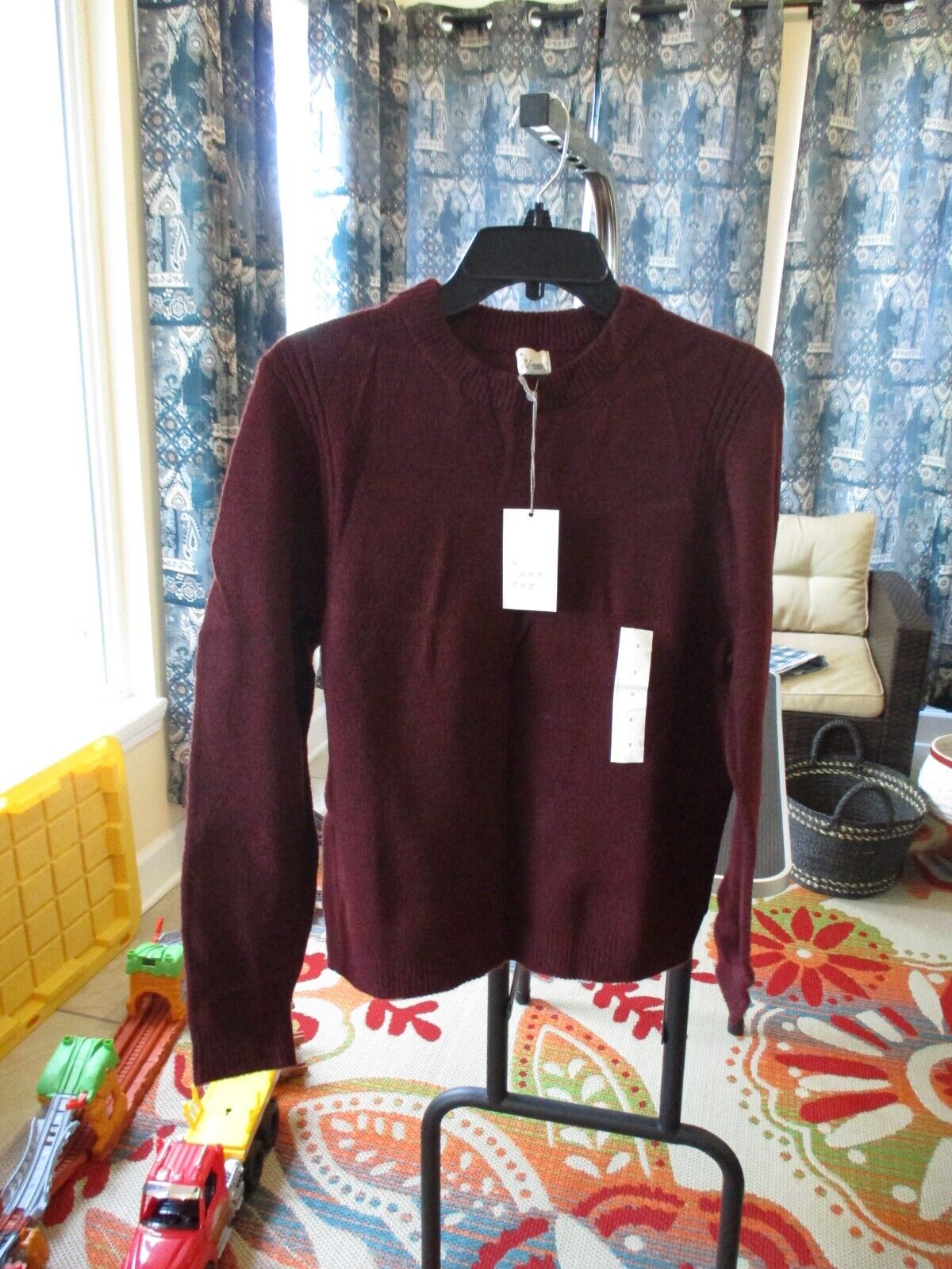 A New Day Maroon Sweater Small New with Tags