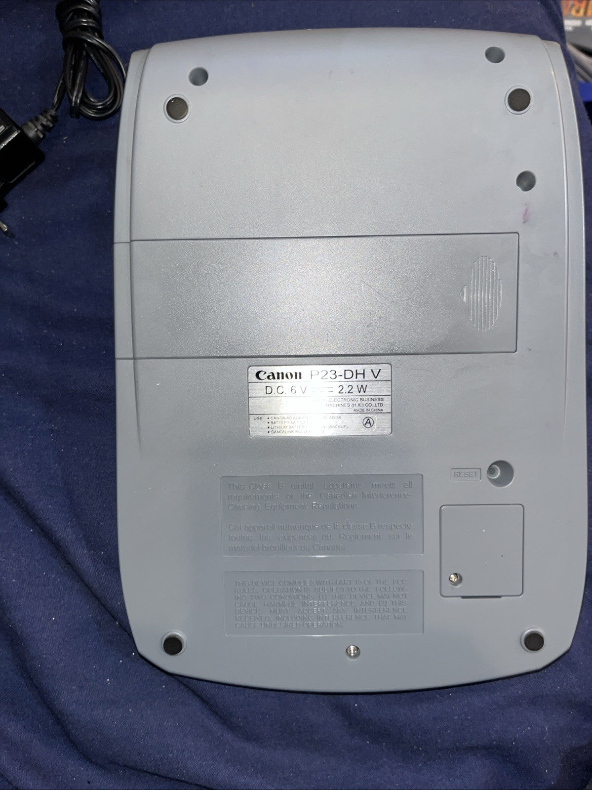 Canon P23-DHV Printing Calculator. Tested