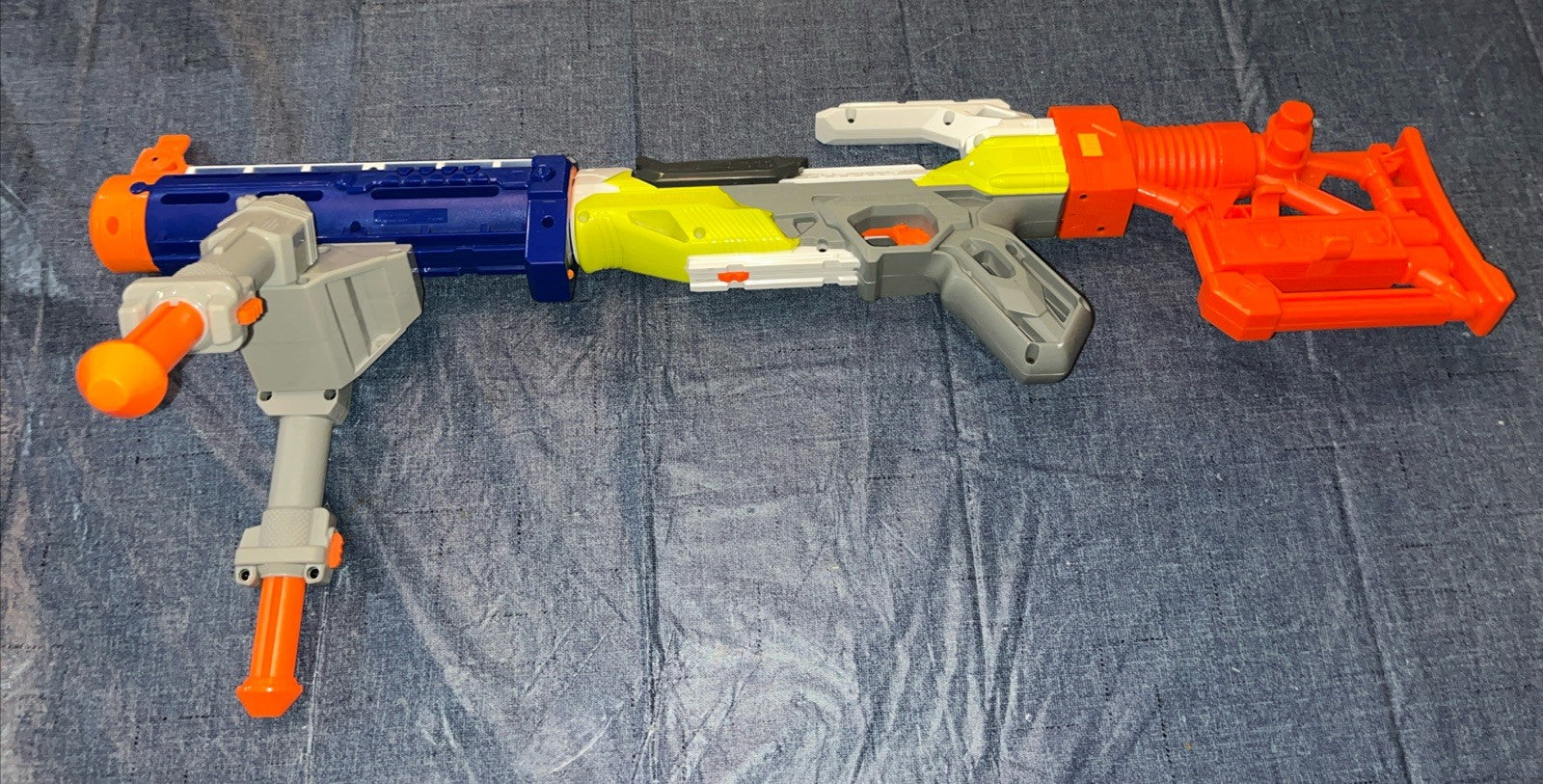 Nerf Modulus Pump Receiver/Grip w/N-Strike Barrel, Bipod, Stock