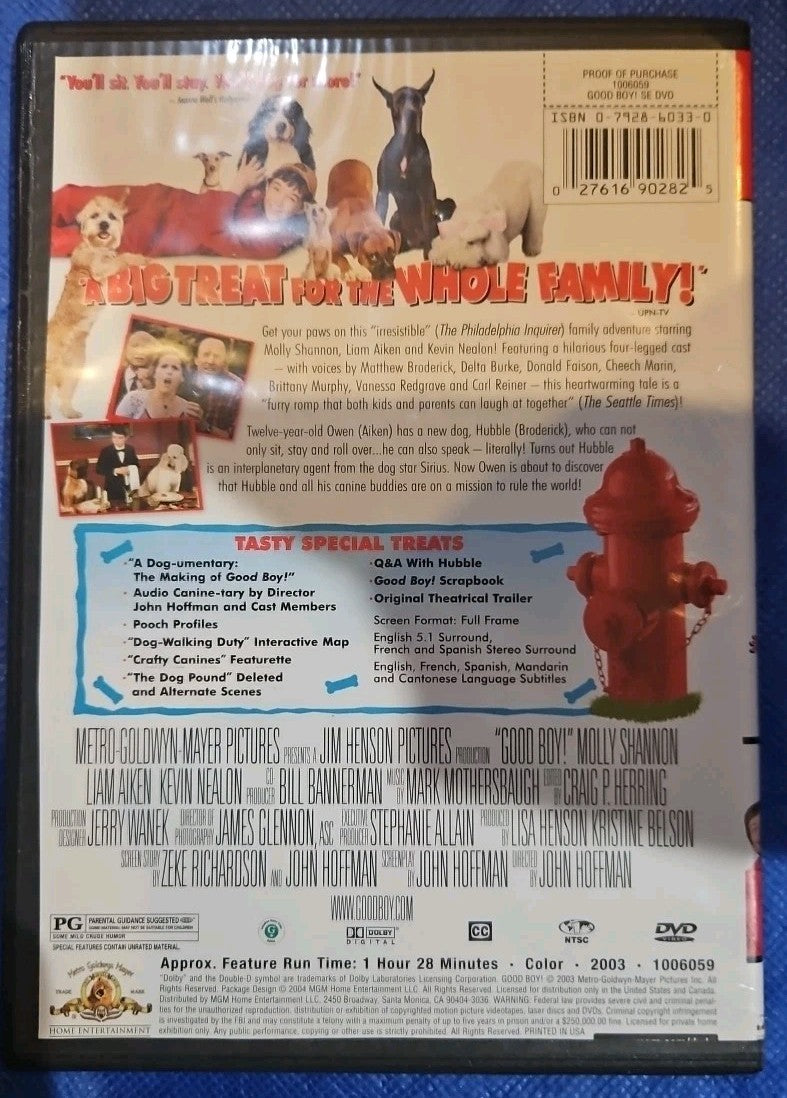 Good Boy (DVD, 2003) Tested. Slim Case. Artwork Cropped