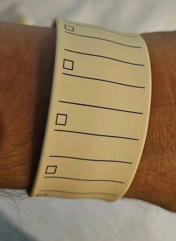 Slap Band Slap Bracelet 8"Ruler and To Do List