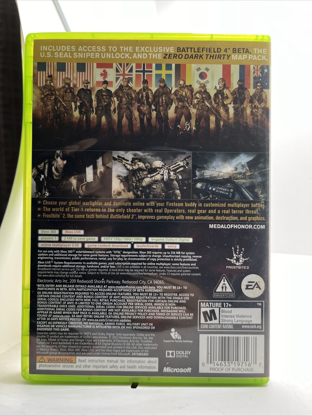 Medal of Honor: Warfighter -- Limited Edition (Microsoft Xbox 360, 2012)