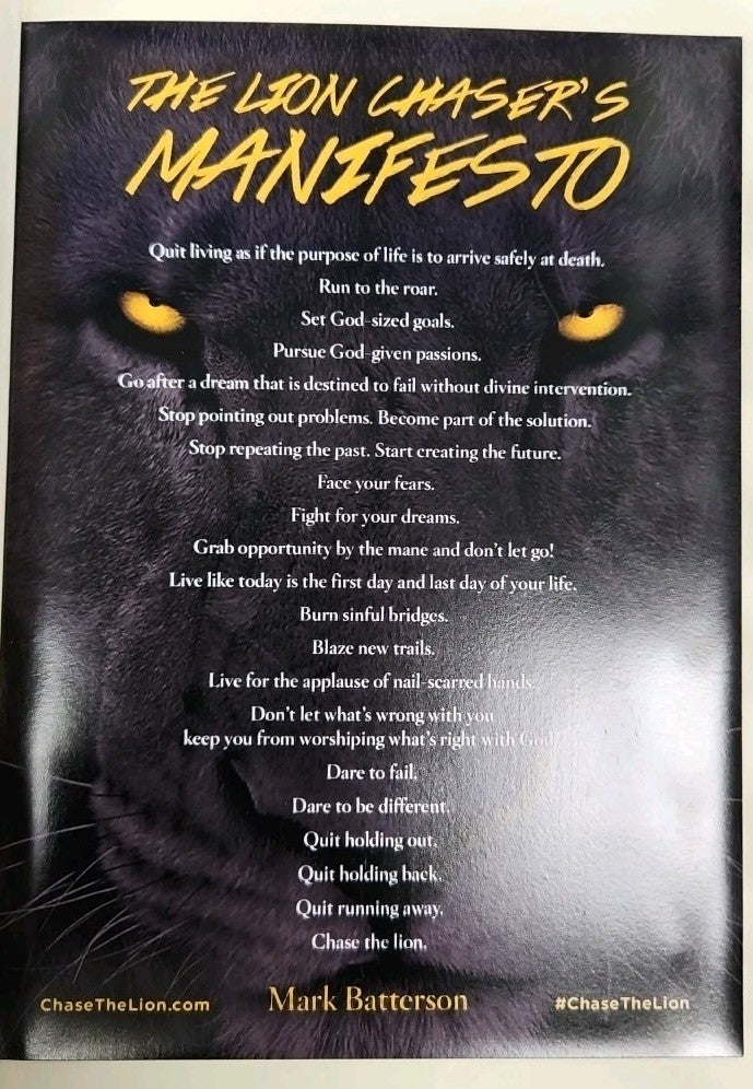 Chase the Lion : If Your Dream Doesn't Scare You, It's Too Small by Mark...