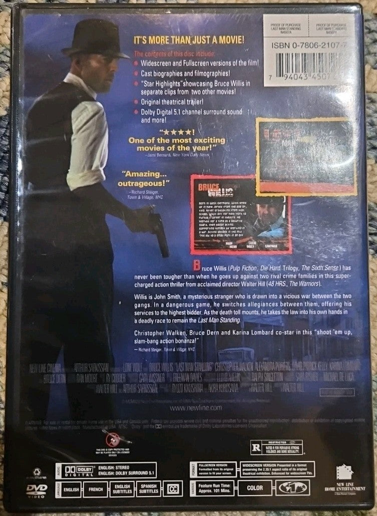 Last Man Standing (DVD, 1996)