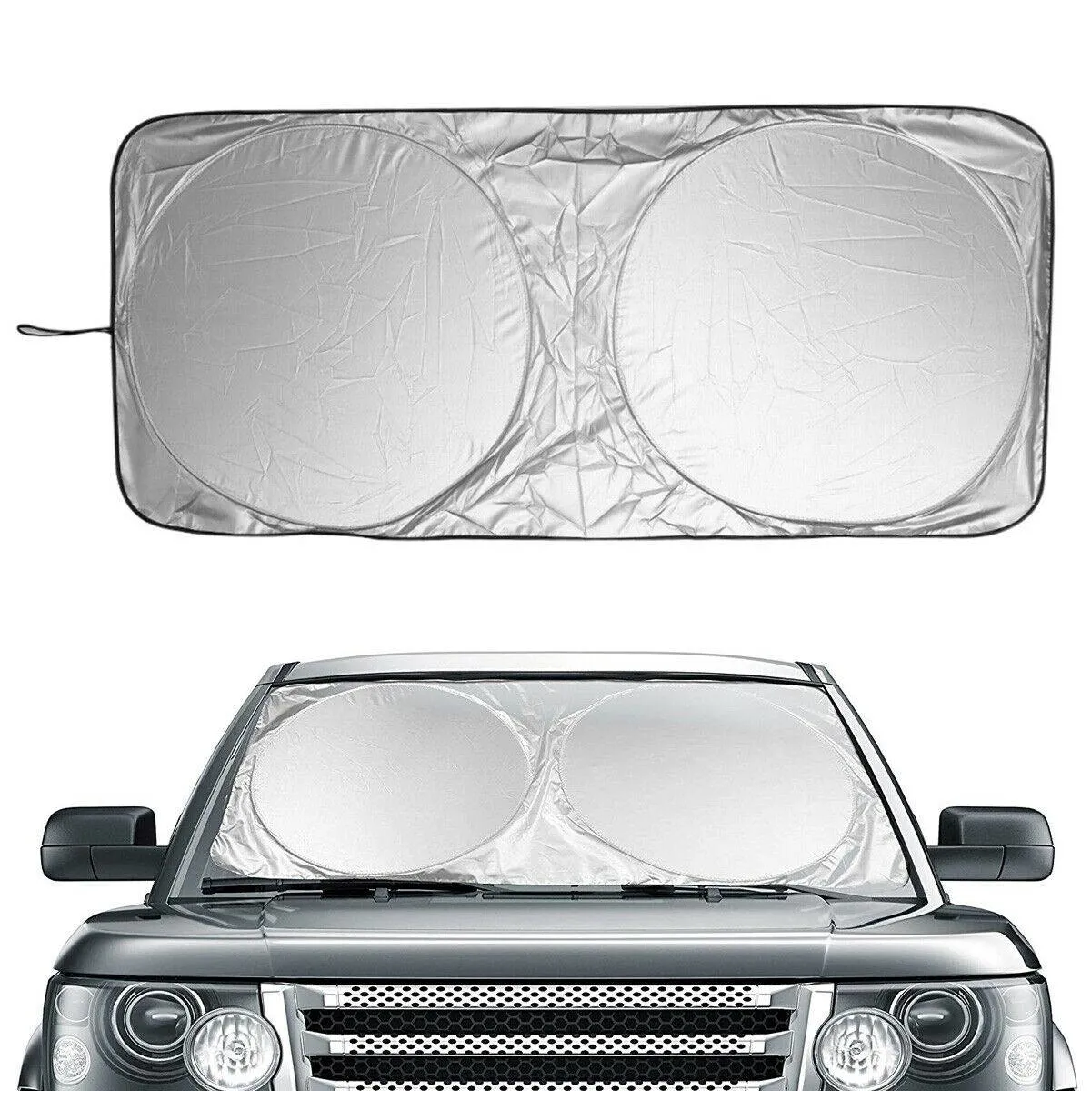 Indoor / Outdoor Car Truck Van Large Windshield Foldable Window Visor