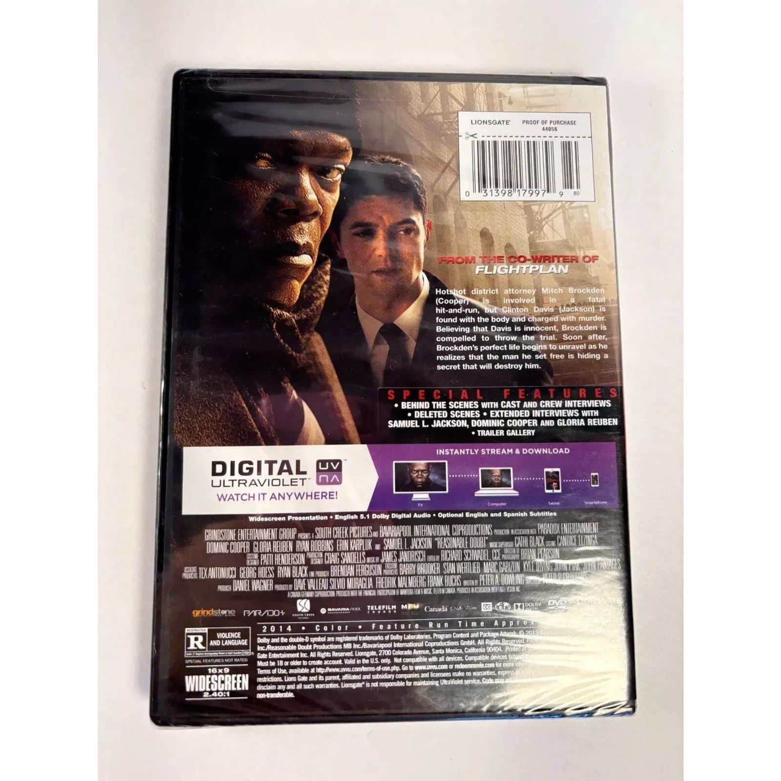 Reasonable Doubt (DVD) Brand New