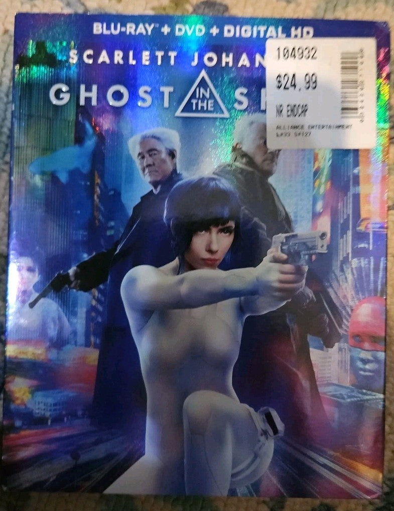 Ghost in the Shell (Blu-ray, 2017) New. No Digital Download