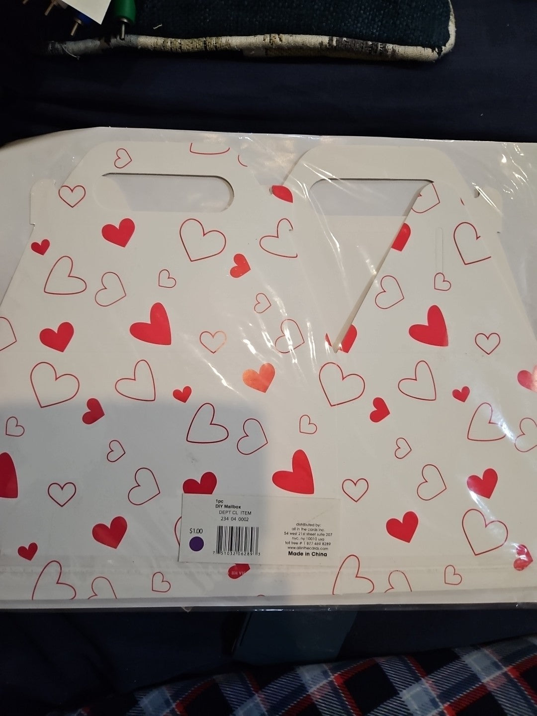 DIY Hearts Mailbox "All In The Cards" 8x5x5 Inches