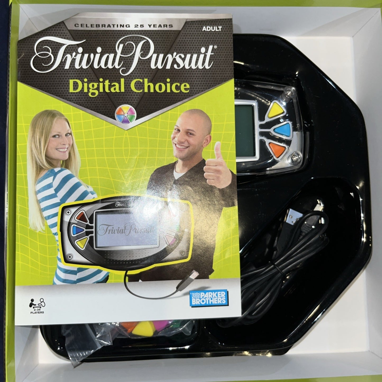 Hasbro Trivial Pursuit Digital Choice Game 25th Anniversary Edition EUC Working
