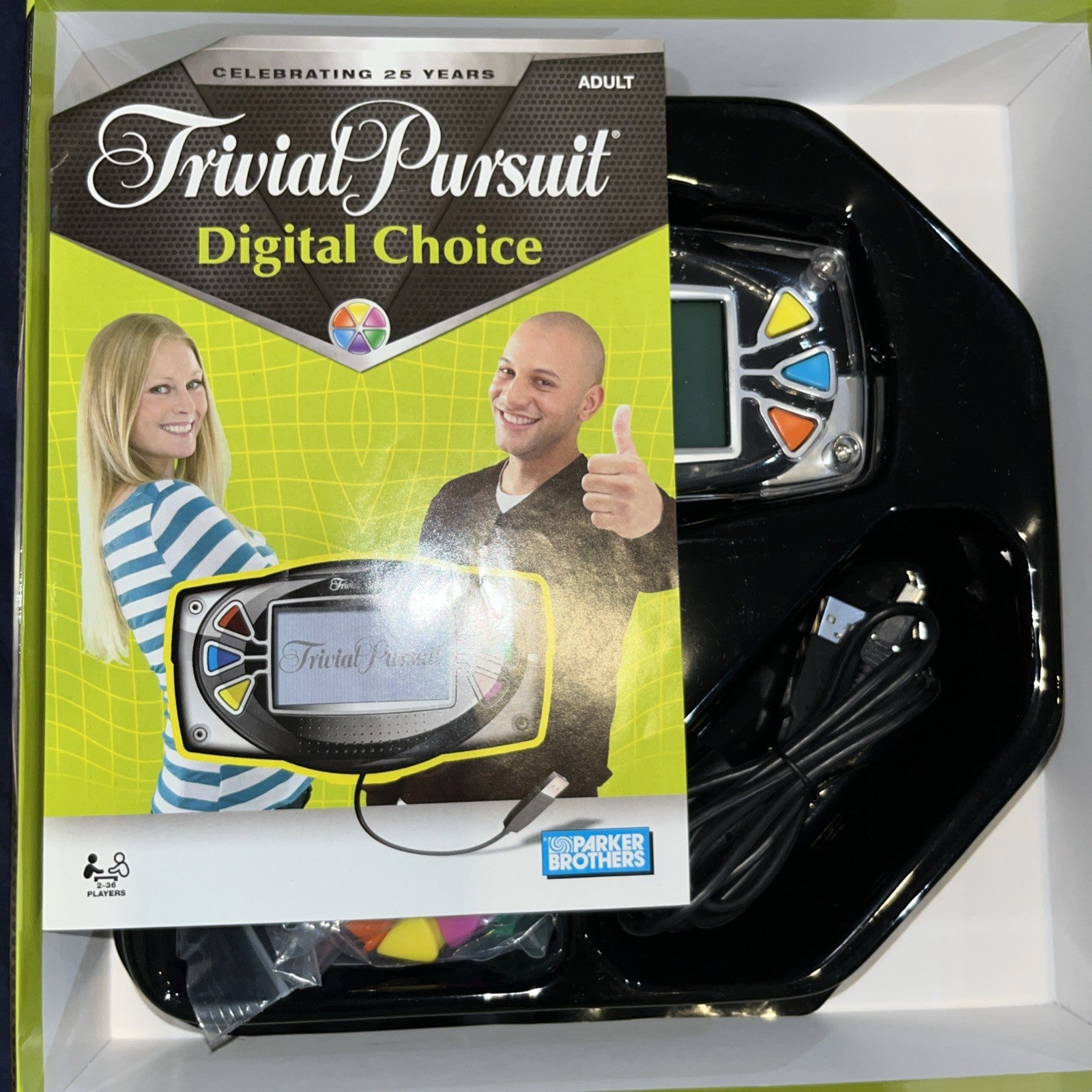 Hasbro Trivial Pursuit Digital Choice Game 25th Anniversary Edition EUC Working