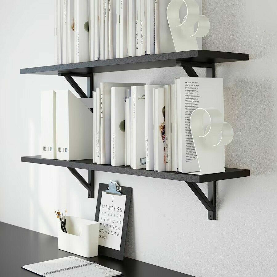 IKEA BAKHASARE Bookend 1 Pair Steel White 304.808.85 New