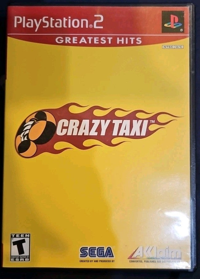 Crazy Taxi Greatest Hits (PS2) No Game. Artwork + Manual + Case ONLY