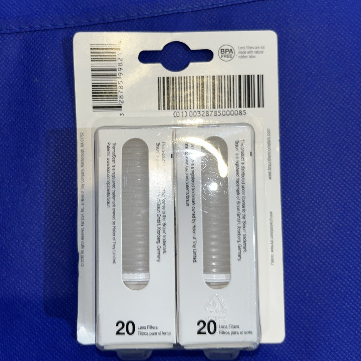 Braun ZV-016 Replacement Thermoscan Lens Filters - 40 Pieces