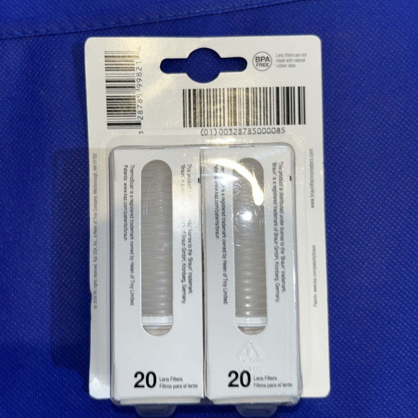 Braun ZV-016 Replacement Thermoscan Lens Filters - 40 Pieces