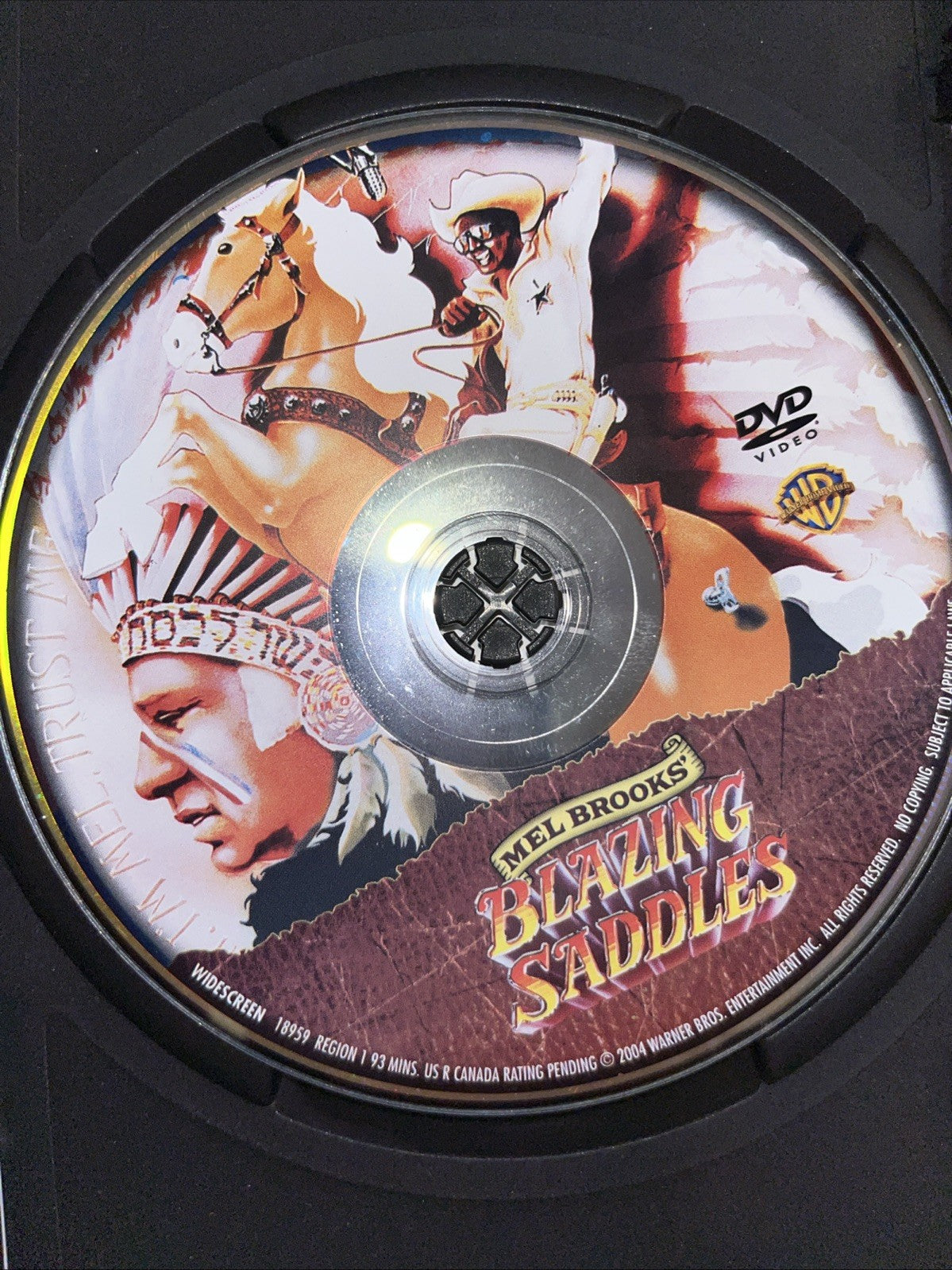 Blazing Saddles (DVD, 1974) Damaged Artwork. Tested.