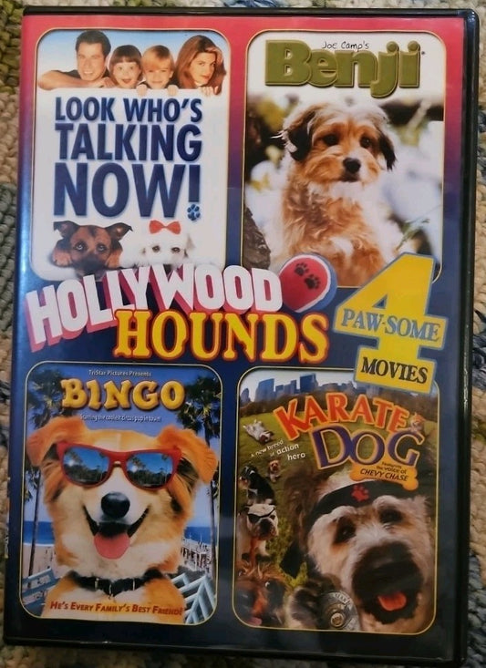 Hollywood Hounds: 4 Paw-Some Movies (DVD) New Sealed