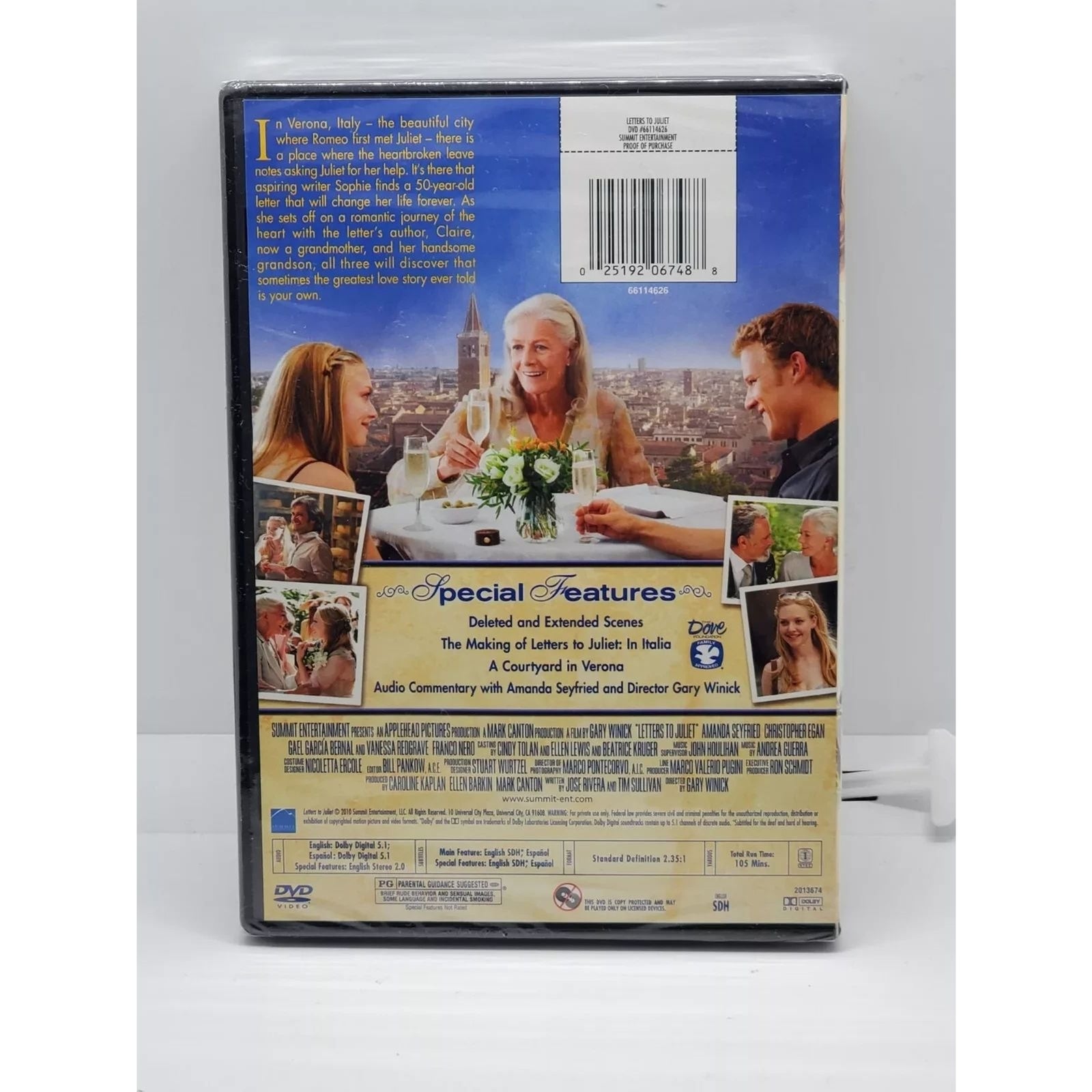 Letters to Juliet (DVD) Factory Sealed