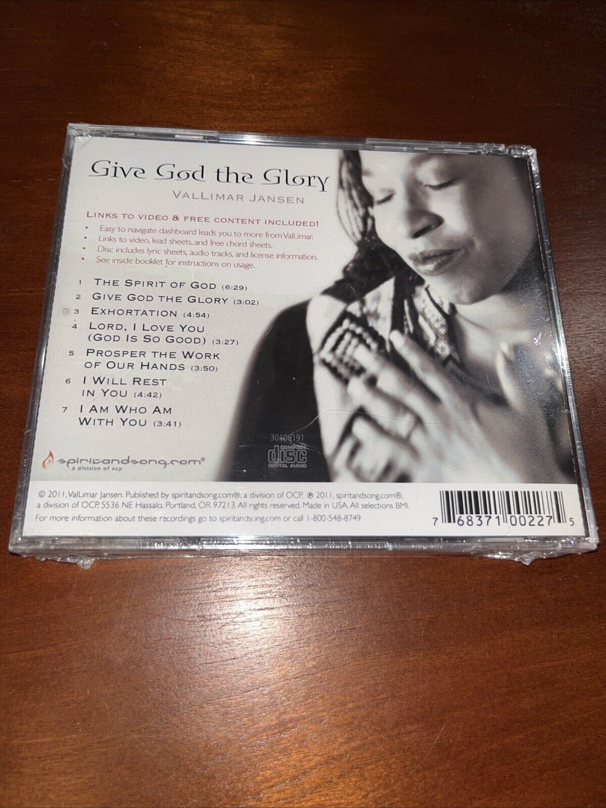 VALLIMAR JANSEN - Give God The Glory - CD - **BRAND NEW/STILL SEALED**