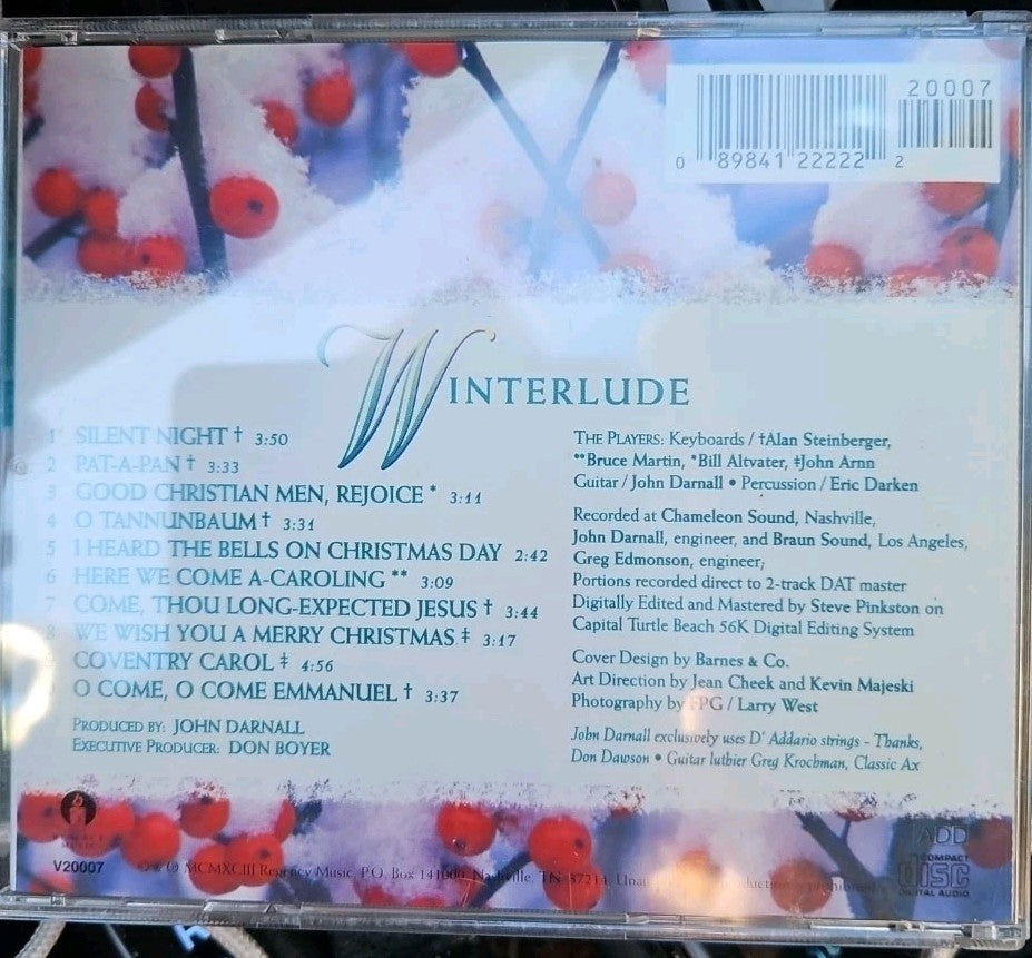 Winterlude: Instrumentals for a Contemplative Christmas by John Darnall (CD,...