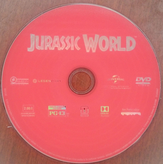 Jurassic World (DVD) Disk Only