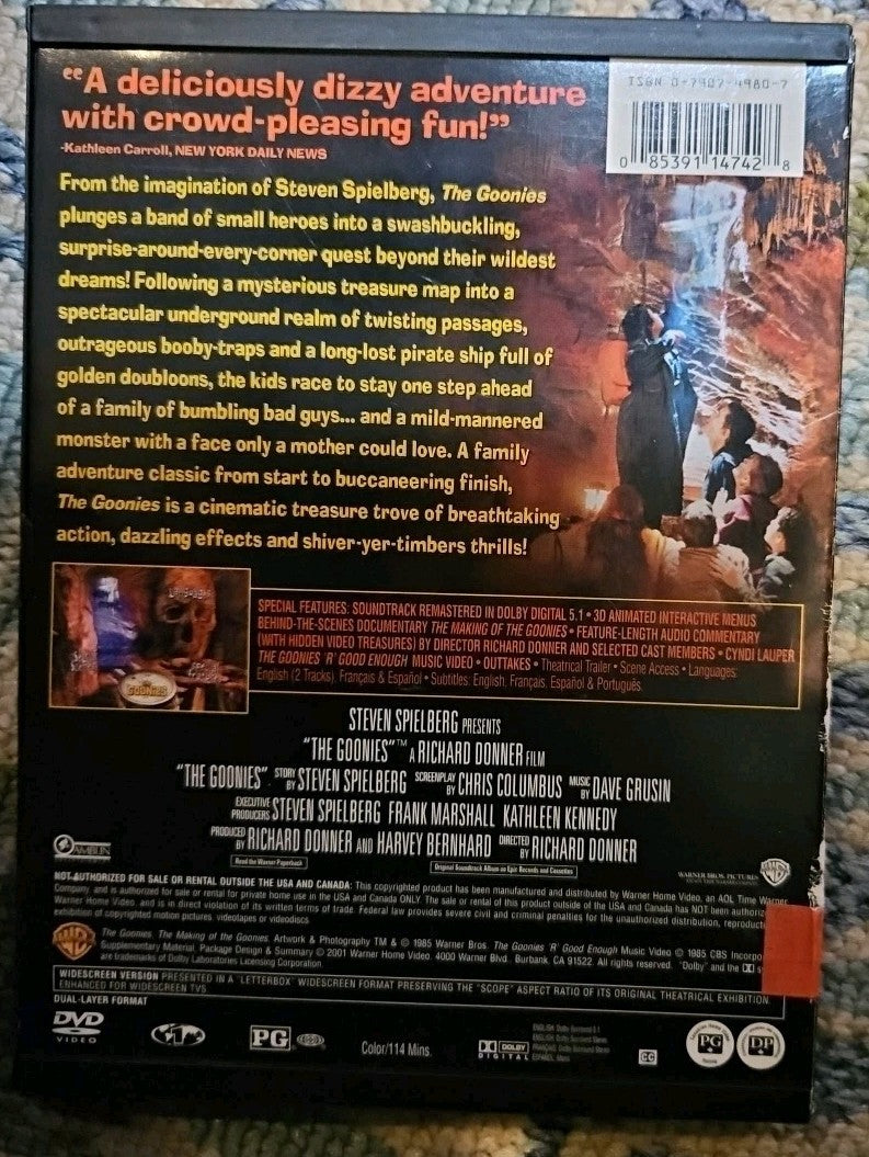 Goonies (DVD, 1985) Original Flip Case. Tested.