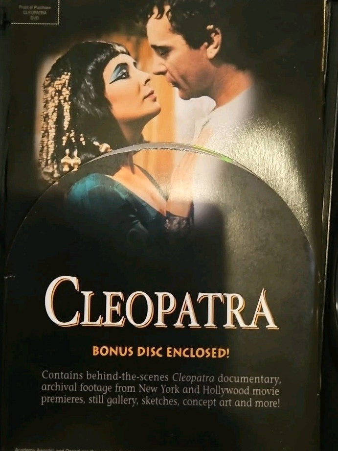 Cleopatra Elizabeth Taylor DVD 1963 3 Disc Set Slimcase. Cropped Sleeve