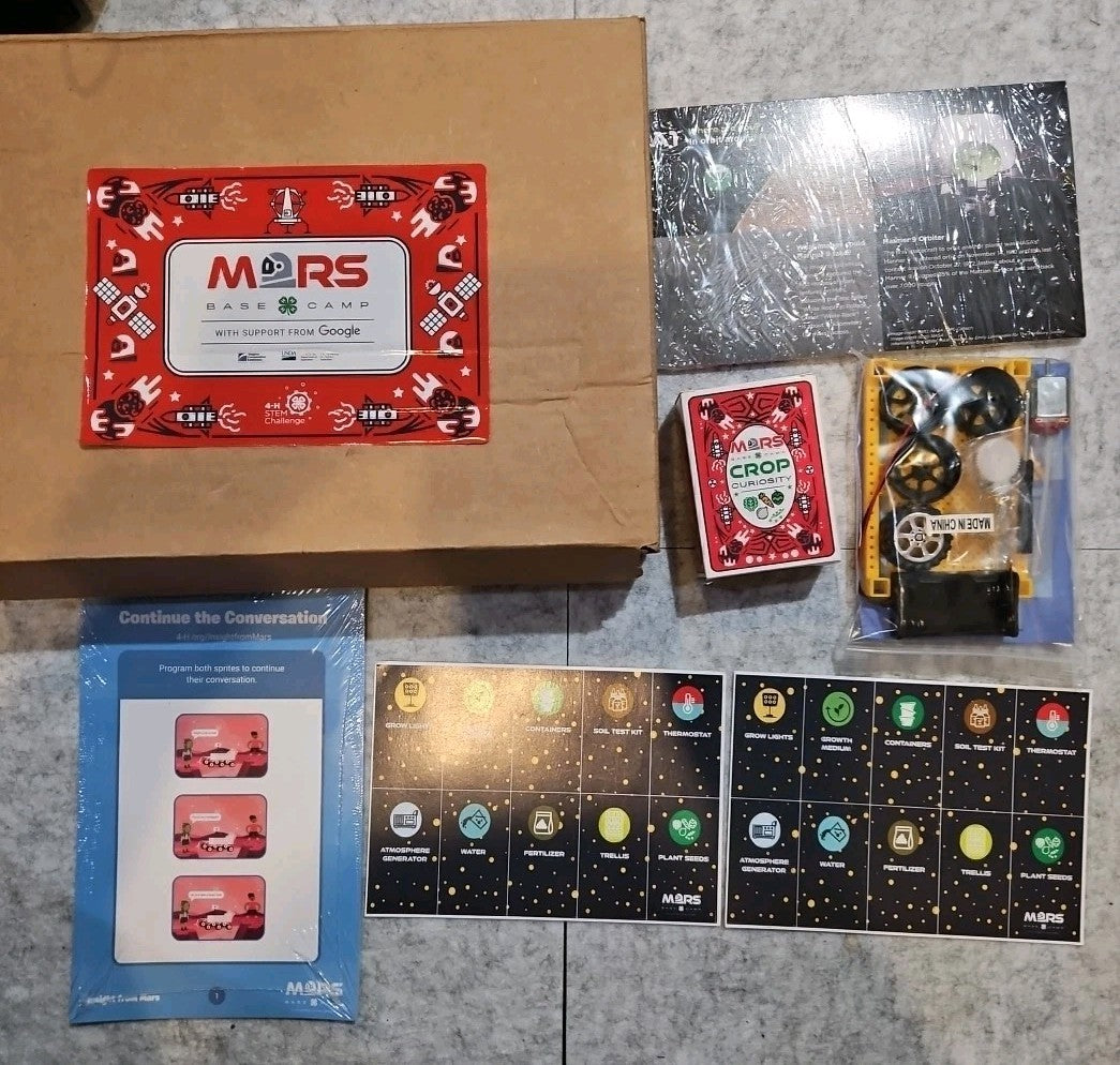 Mars Base Camp 4-H STEM Challenge Rover Build And Game Kit