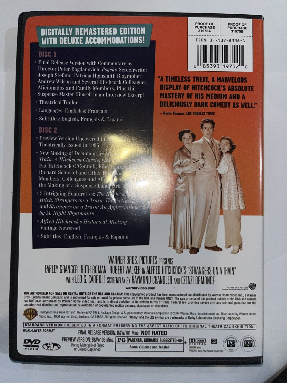 Strangers on Train (DVD, 1951)