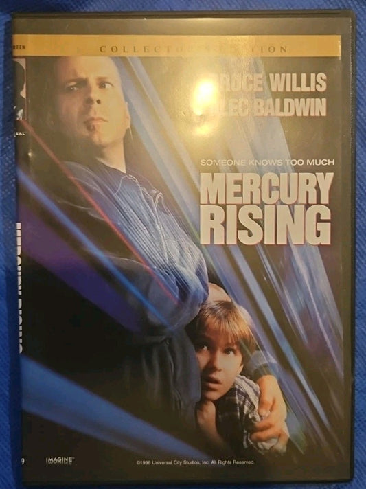 Mercury Rising & Collector's Edition (DVD) Slimcase. Artwork Cropped. Tested
