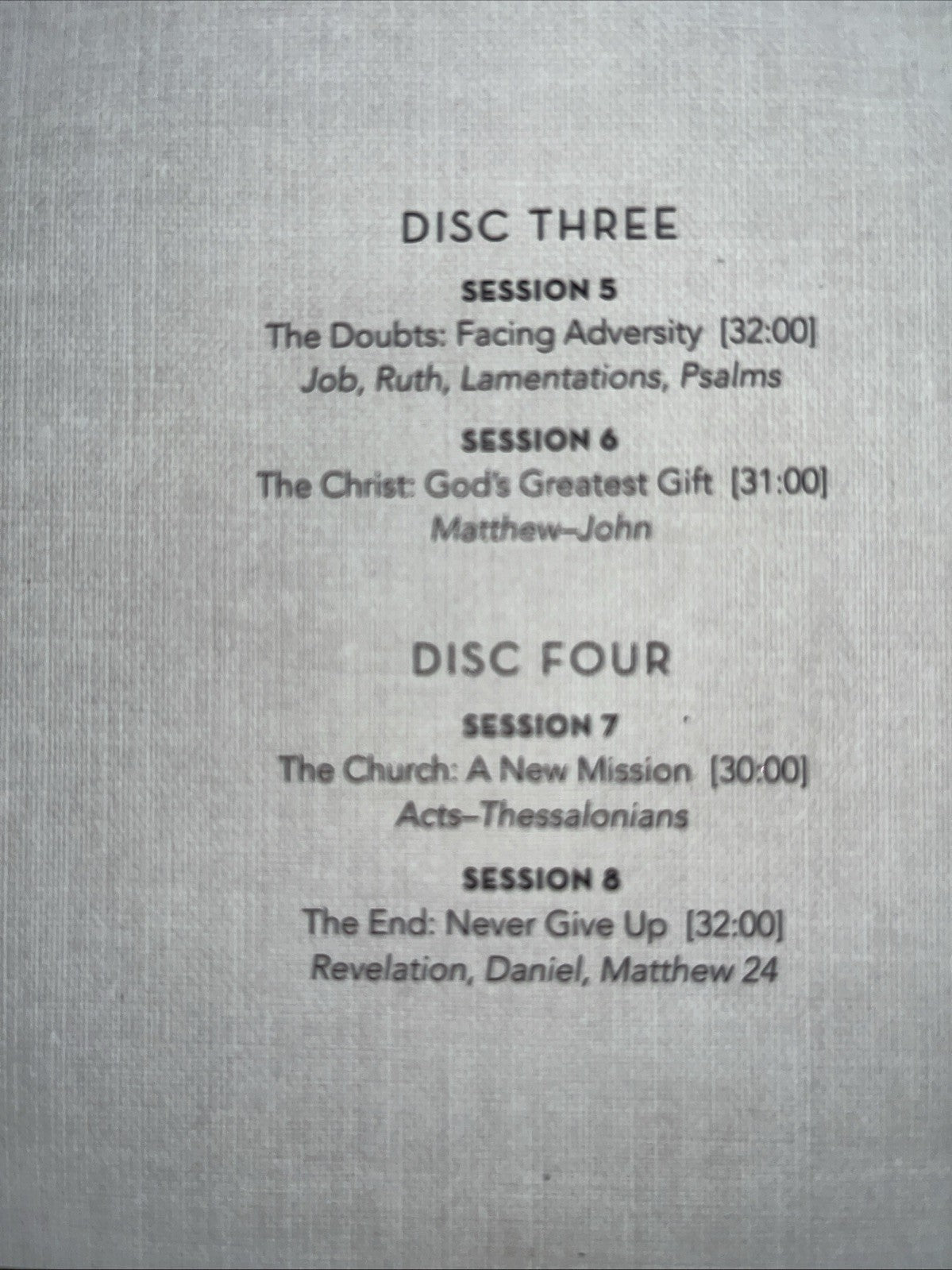 ADUOBOOK: Lifeway Fast Track: Genesis To Revelation- 4 CD Set- Chad Hovind   A17