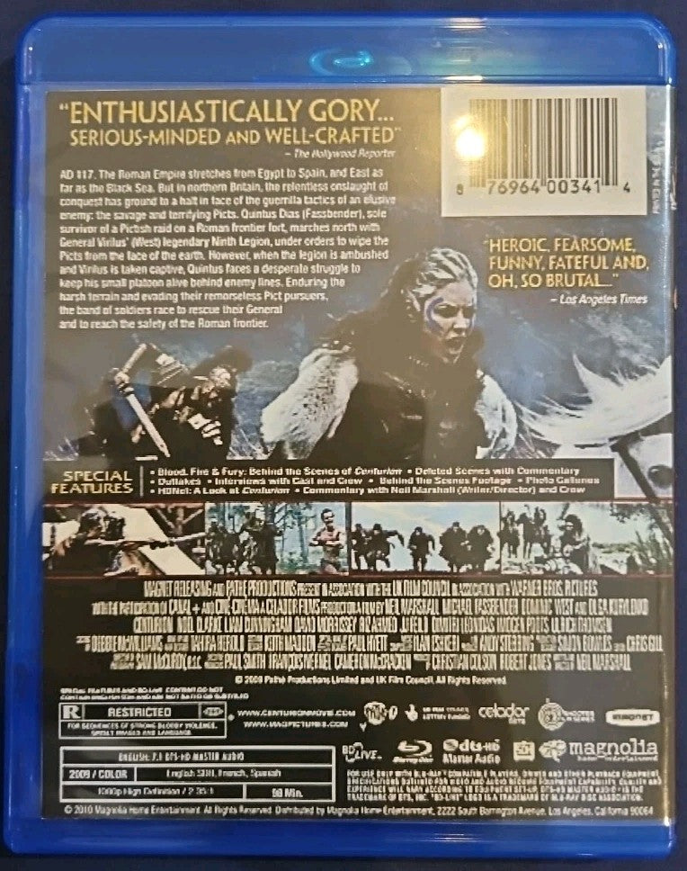 Centurion (Bluray) No Digital Download. Reprinted Insert