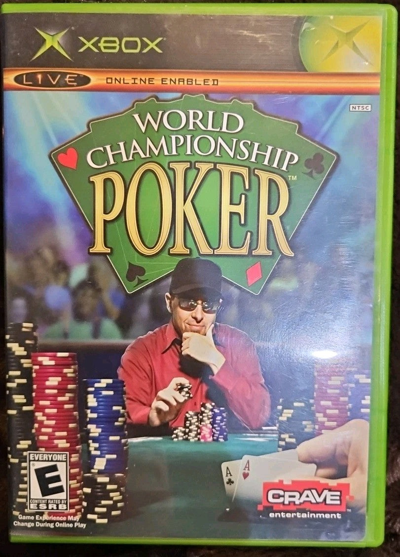 World Championship Poker (Microsoft Xbox, 2004) Tested. No Scratches. New Case.