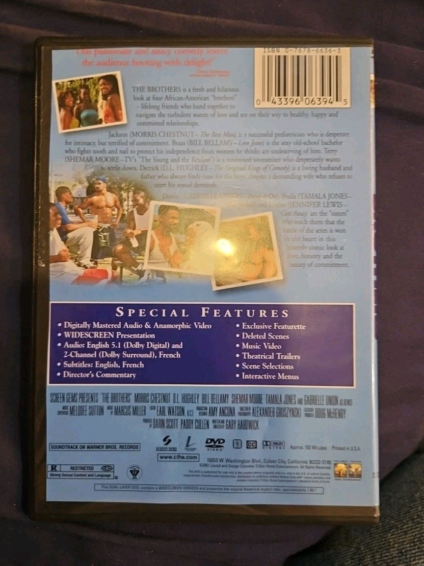 The Brothers (DVD, 2001) Slimcase. Cropped Sleeve.