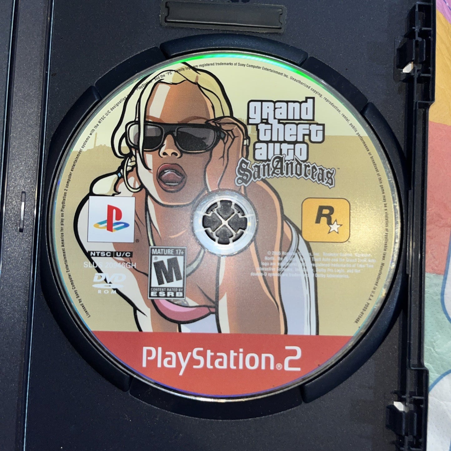Grand Theft Auto: San Andreas (PS2) Tested. Manual. Original Case.