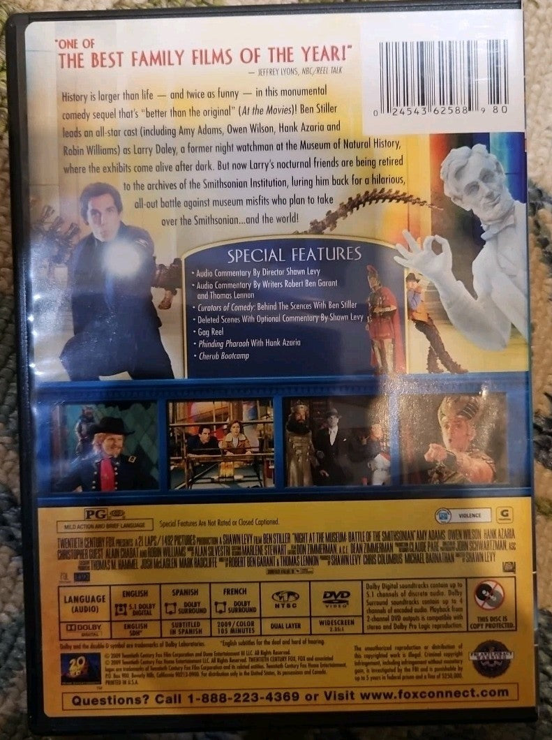Night at the Museum + Battle of Smithsonian 2-Pack (DVD) New Sealed