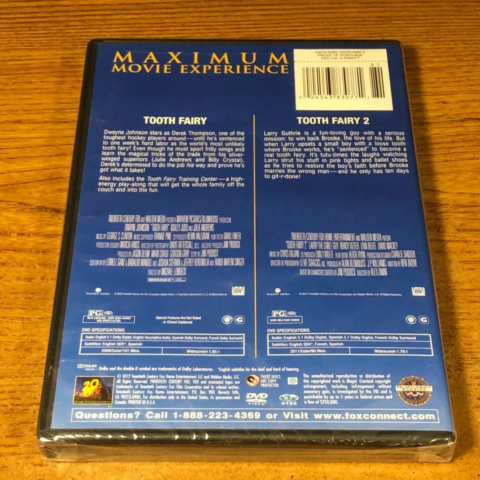 Tooth Fairy 1 & 2 - Dwayne "the Rock" Johnson / Larry the Cable Guy (DVD) Sealed