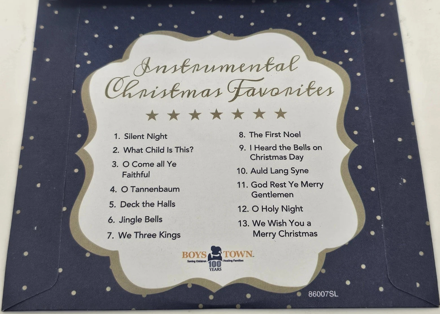 Boys Town Instrumental Christmas Favorites (CD) Disc Only