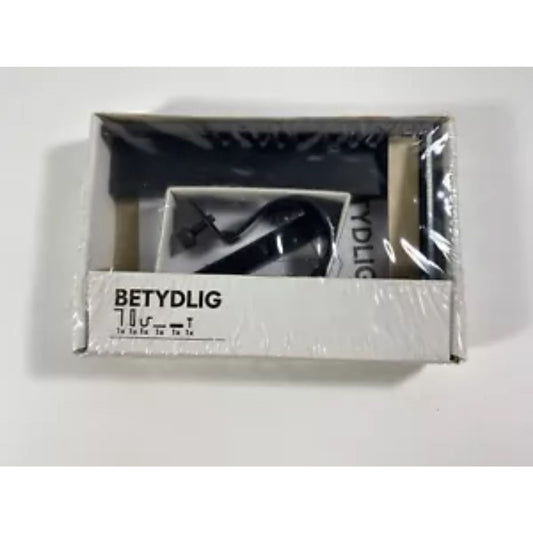 IKEA Betydlig Wall Ceiling Curtain Rod Bracket Black Model 602.172.28 - SEALED