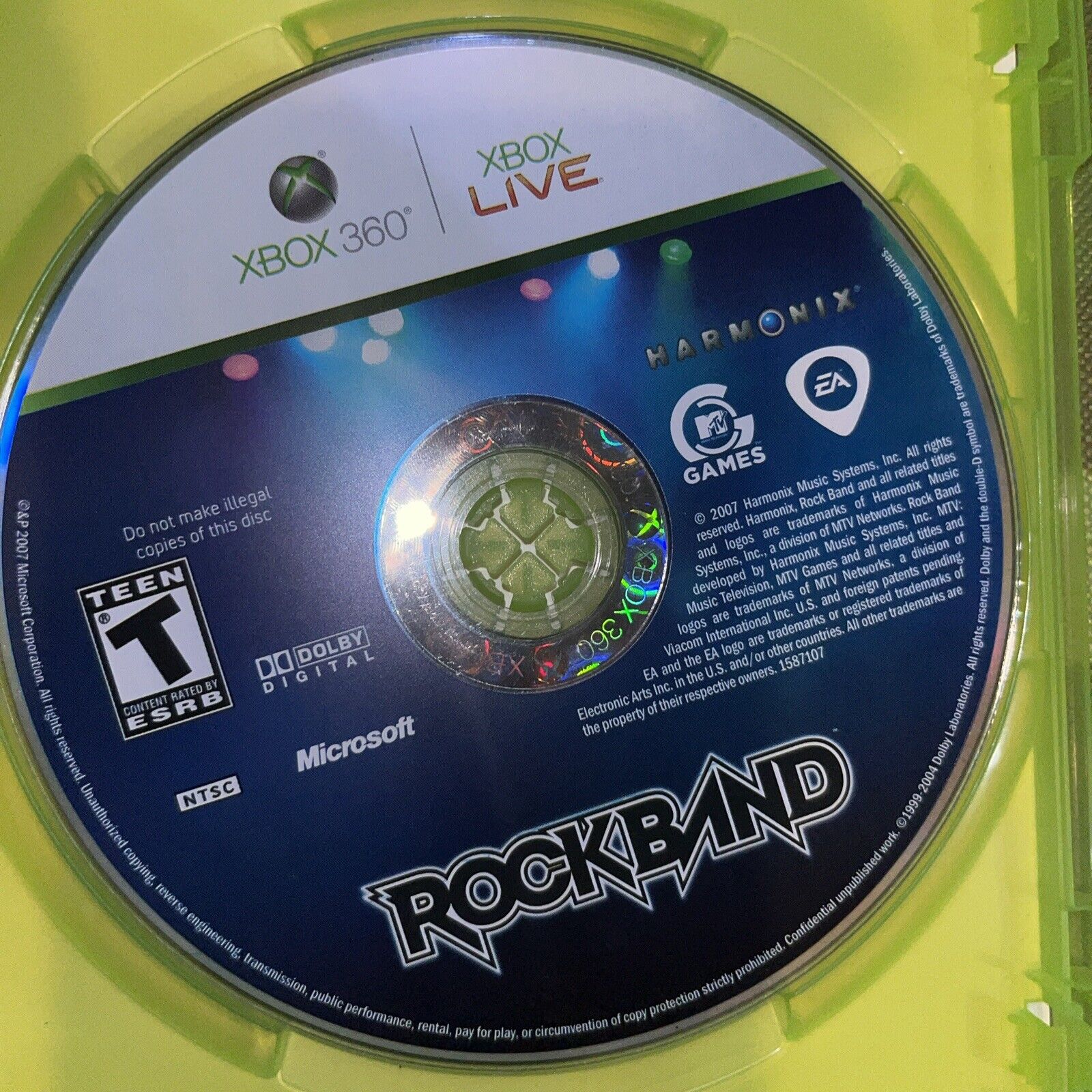 Rock Band (Microsoft Xbox 360, 2007)