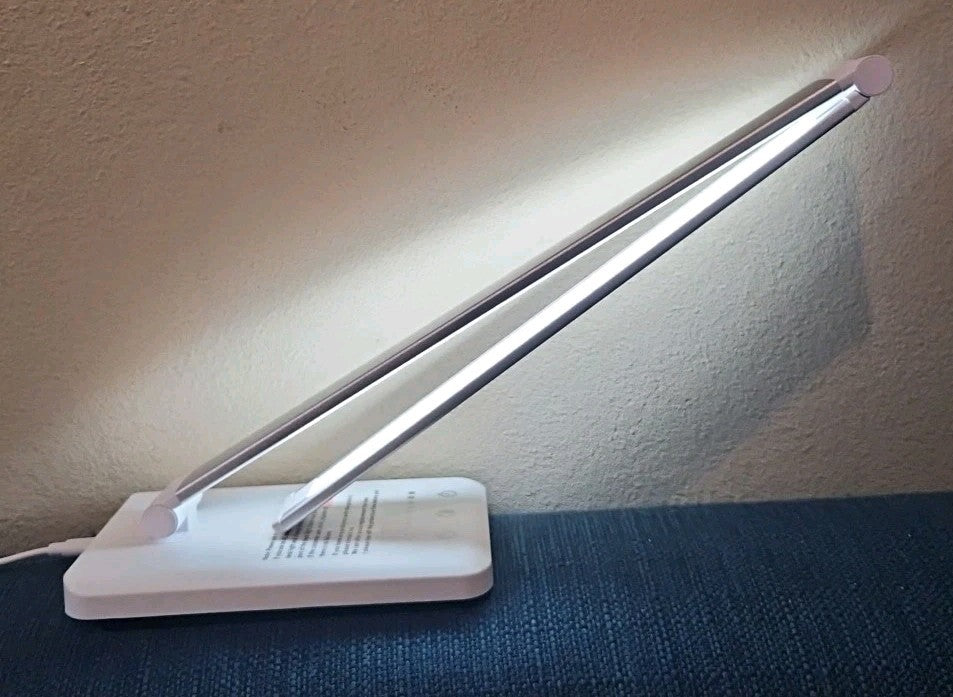 12" Stand + 12" LED Adjustable Lamp  USB-C Charger / USB Charging Dimable