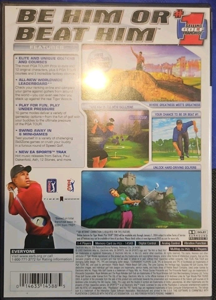 Tiger Woods Pga Tour 2003 - Sony PlayStation 2. Tested. Original Case. CIB