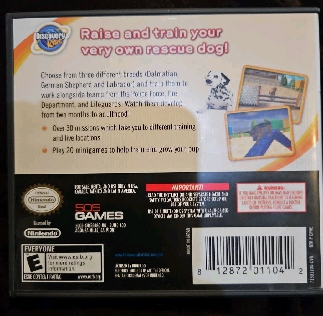Discovery Kids: Puppy Playtime (Nintendo DS) No Game. Case + Manual Only