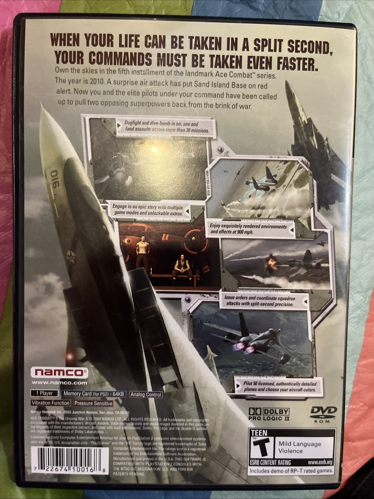 Ace Combat 5: The Unsung War (Sony PlayStation 2, 2004)