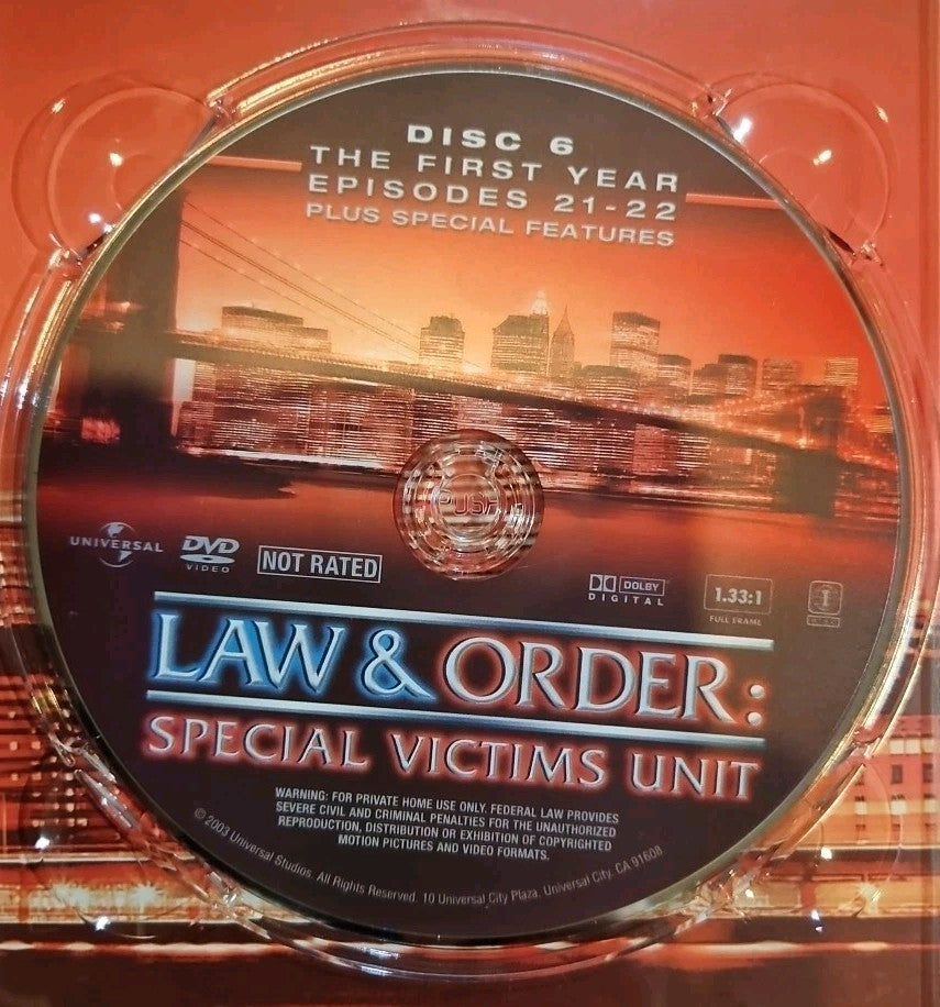 Law & Order-Special Victims Unit: the First Year (DVD, 1999)