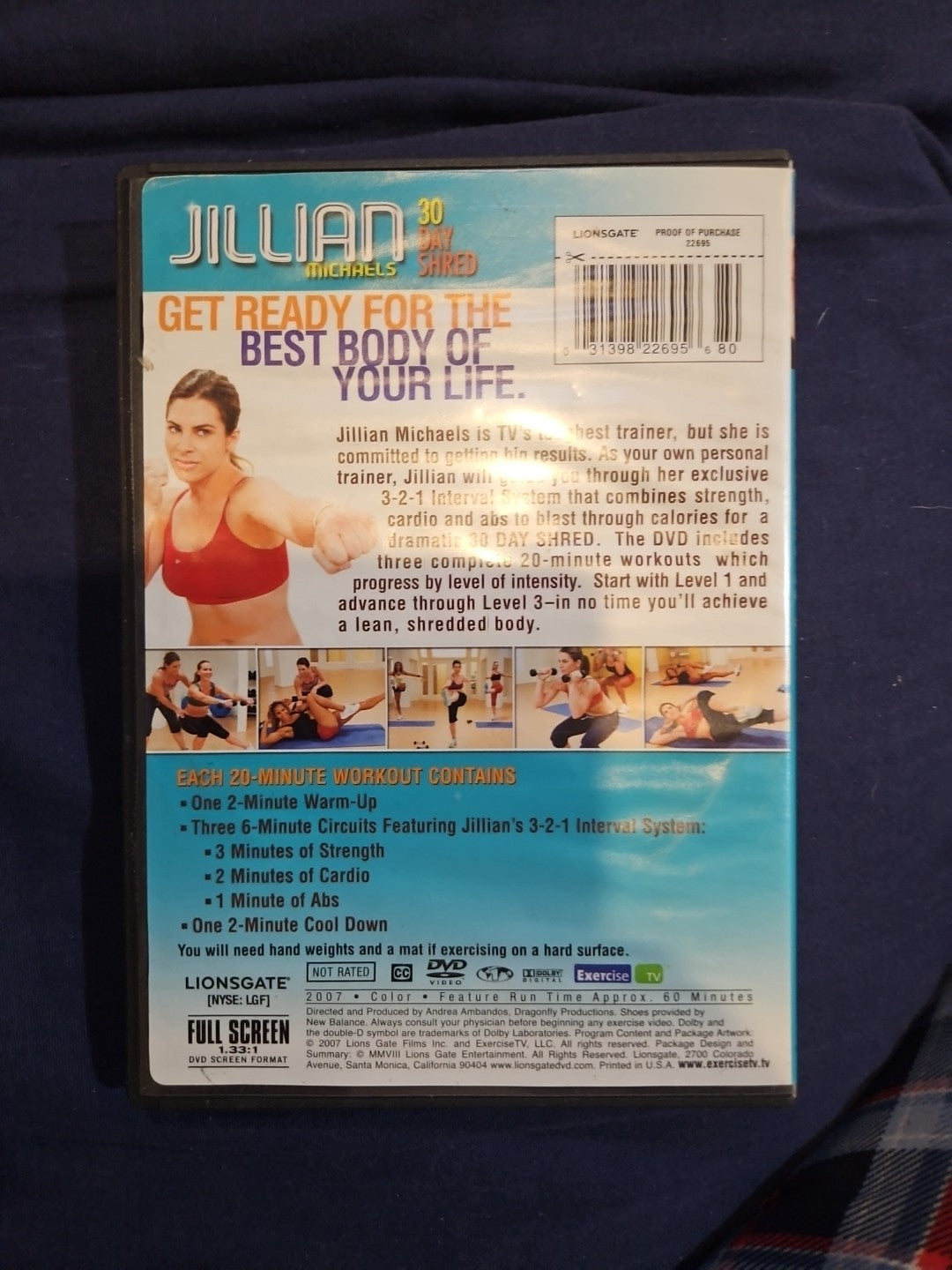 30 Day Shred (DVD, 2007) Moisture Damage To Artwork. Tested