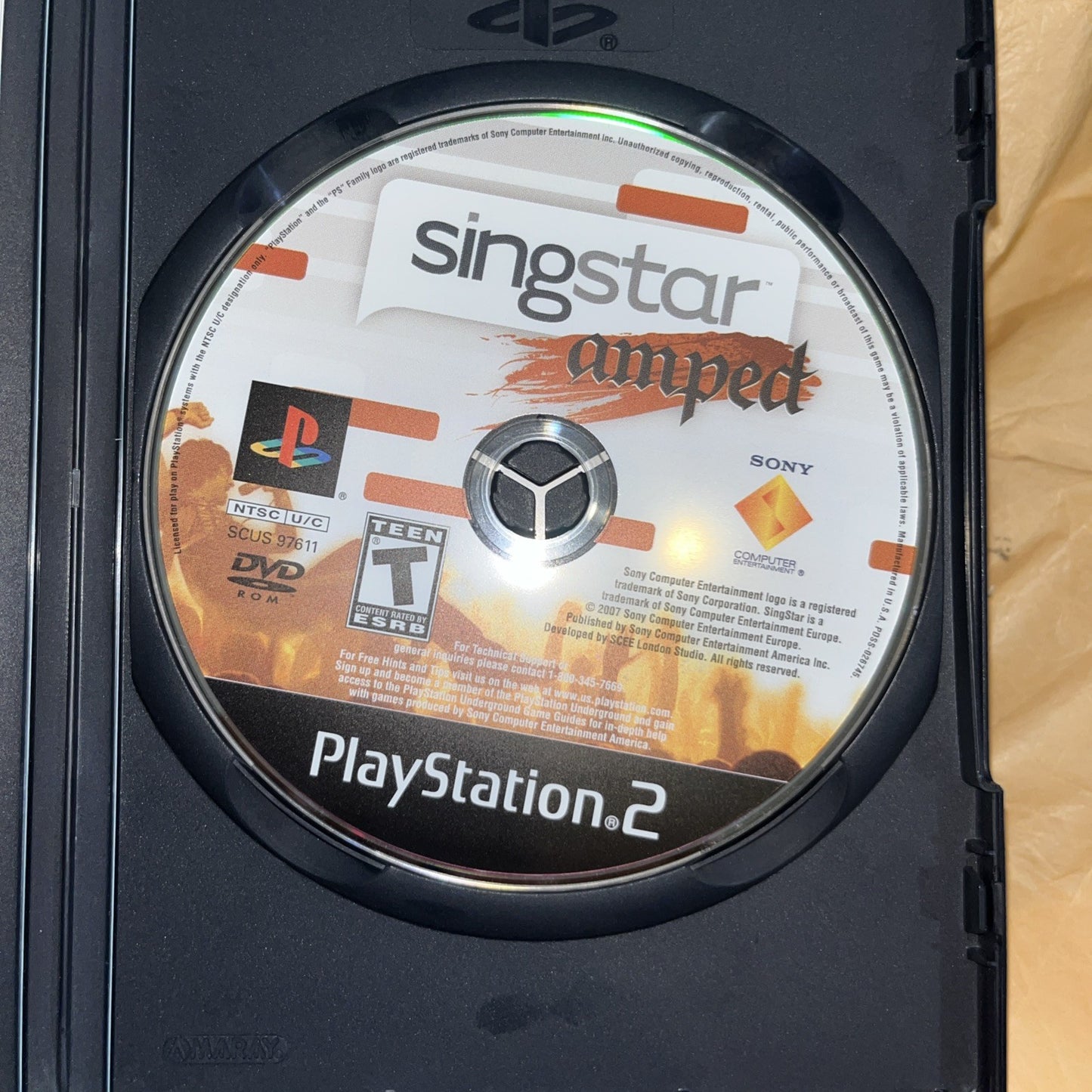 Singstar Amped (PS2) Microphones Required Not Provided. Tested. Manual