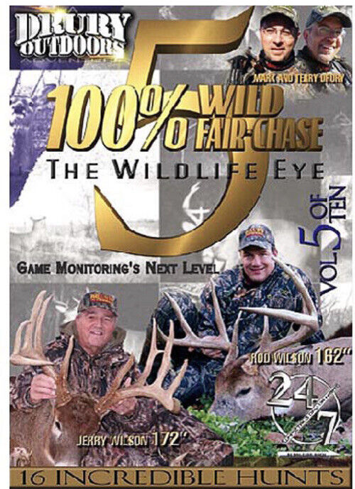 Drury Outdoor's 100% Wild Fair-Chase Volume 5 RARE DVD BUY 2 GET 1 FREE