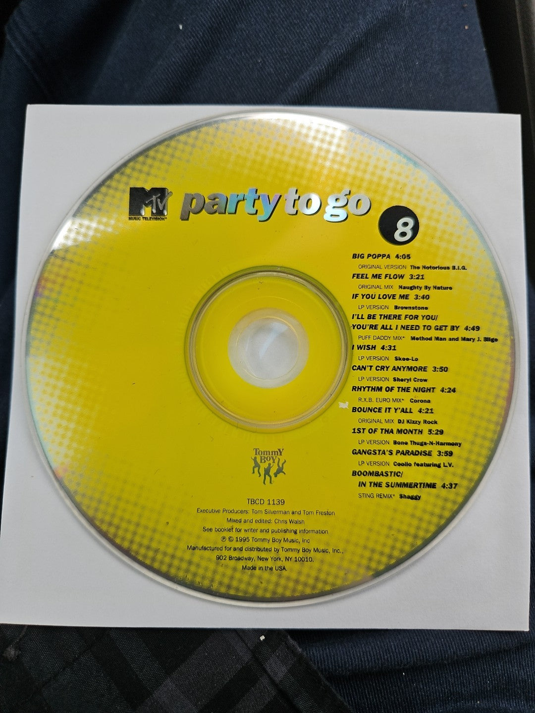 Vol. 8-MTV Party to Go by Various (CD, 1995) Disc Only. Tested